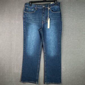 Studio 12 Womens Size 15 Blue Relaxed Fit Mid-Rise Denim Jeans